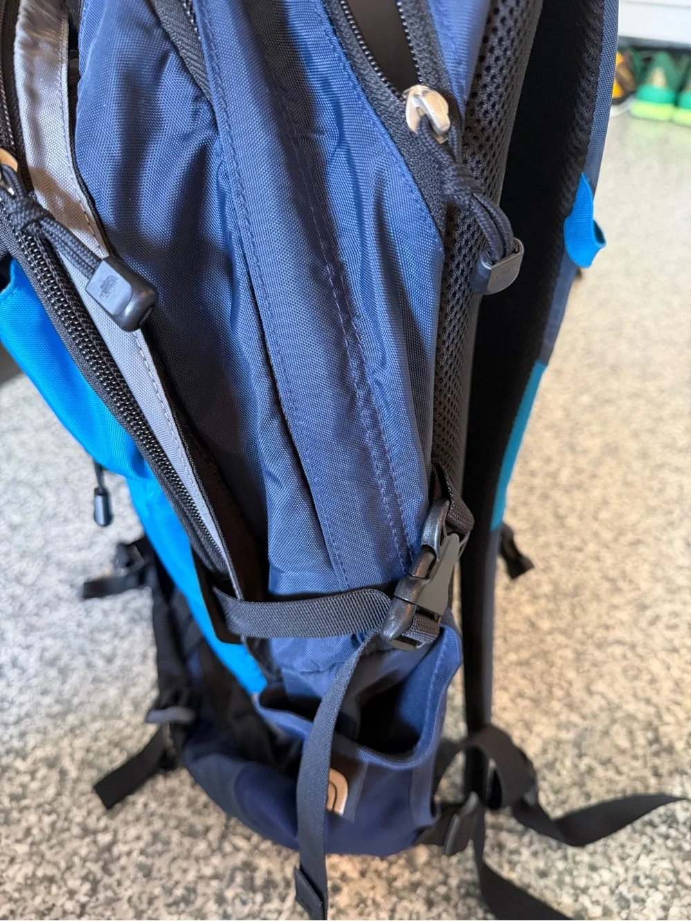The North Face Surge Backpack- Blue and Navy Hiking Backpack
